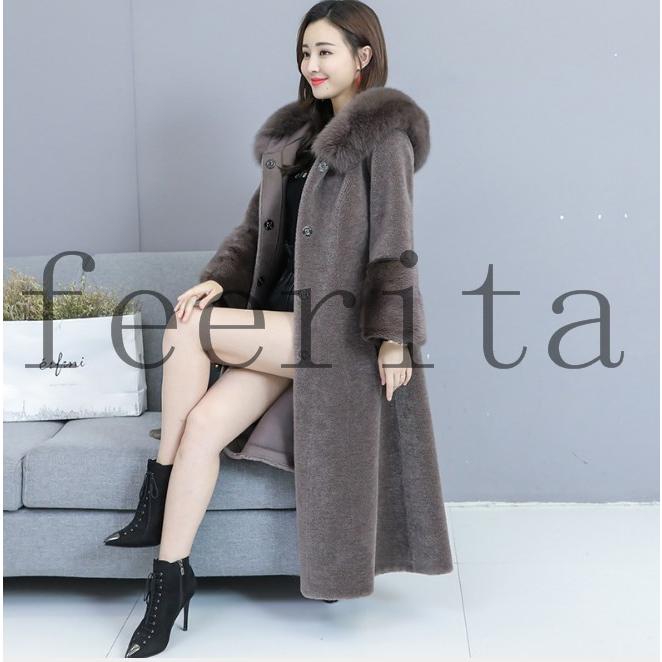 ファー付きファー襟ウールコート毛皮コートロングアウターお洒落上着 ジャケット ファー付き Ol 通勤 ロングコート おしゃれ アウター 暖かい 冬物 Feecq86 フェリータ 通販 Yahoo ショッピング