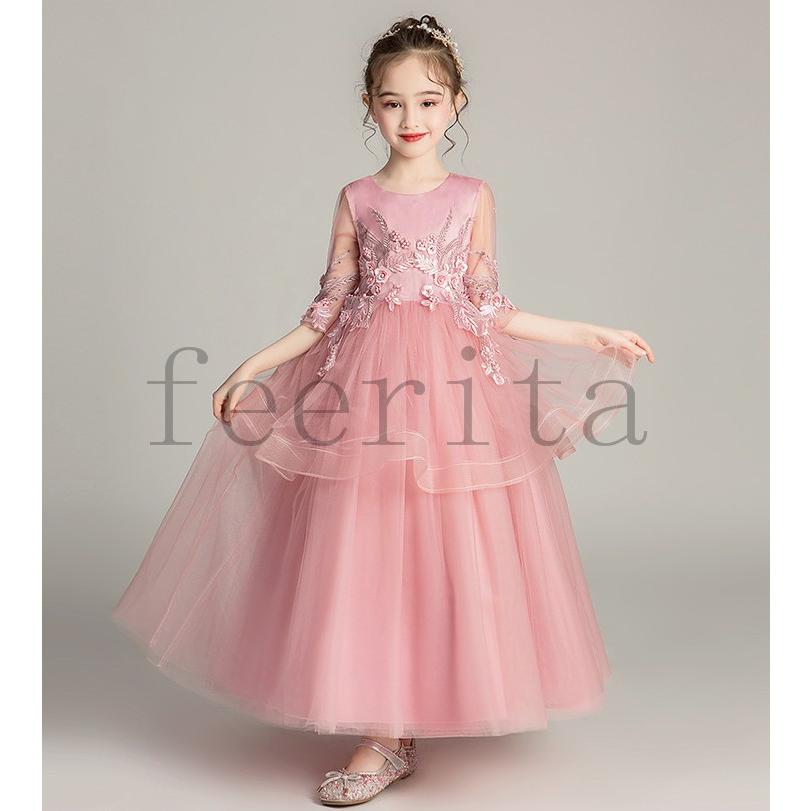 ドレス ピアノ発表会 パーティー フォーマル 結婚式 キッズ ドレス フラワーガール 子どもドレス 演奏会高級ワンピースプリンセス Feecqck2991 フェリータ 通販 Yahoo ショッピング