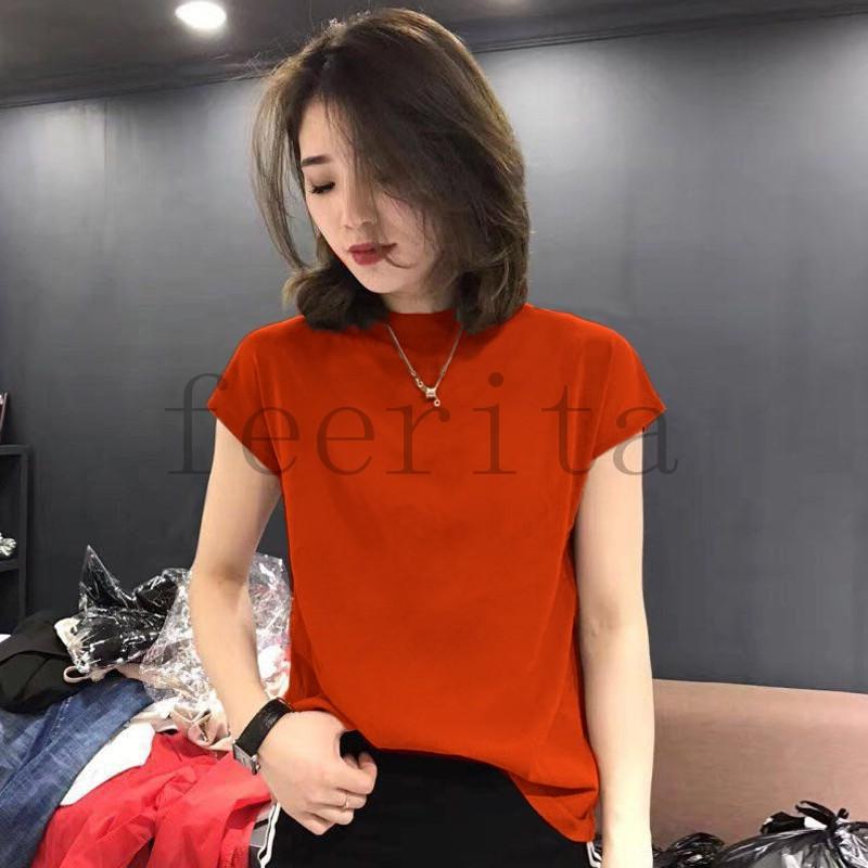 タートル 半袖は1枚でコーデが洗練された雰囲気に Tシャツ カットソー 半袖 トップス 春 夏 レディース 無地 Uネック クルーネック ノースリーブ ニットソー Feecqzz622 フェリータ 通販 Yahoo ショッピング