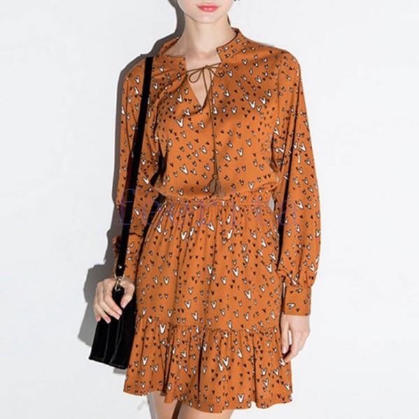 ボヘミア風 フレアワンピース ミニ丈 レディース Aライン フレア ワンピース 長袖ワンピース エスニック柄 レトロ ワンピース ワンピ 長袖 ワンピ Feeri Ftiaaa フェリータ 通販 Yahoo ショッピング