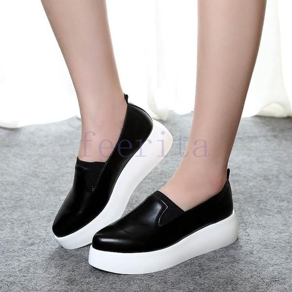 プラットフォームシューズ スリッポン 厚底 ウェッジ レディース おじ靴 新作 秋冬 秋物 冬物 シューズ 靴 かわいい レディース カジュアル ママ Feeri Ftiaaa フェリータ 通販 Yahoo ショッピング