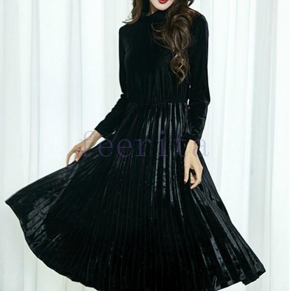 ハイウエスト切替長袖ドレープマキシワンピース ベロア生地ワンピース ワンピース ベロア ロングワンピース 長袖 Aライン フレア パーティードレス ロ Feeri Fticcc0318 フェリータ 通販 Yahoo ショッピング