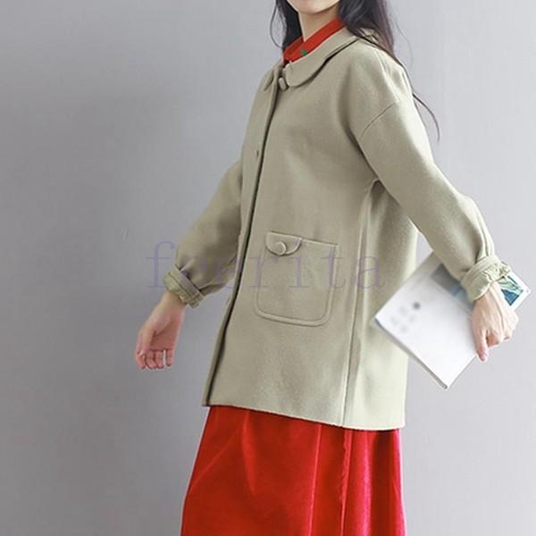 森ガール メルトンコート 丸襟 ラシャコート レディースコート アウター レディース Feeri Mdaa0153 フェリータ 通販 Yahoo ショッピング