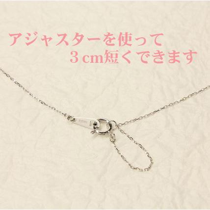 K10ホワイトゴールド オープンハート ダイヤ ネックレス |  | 03