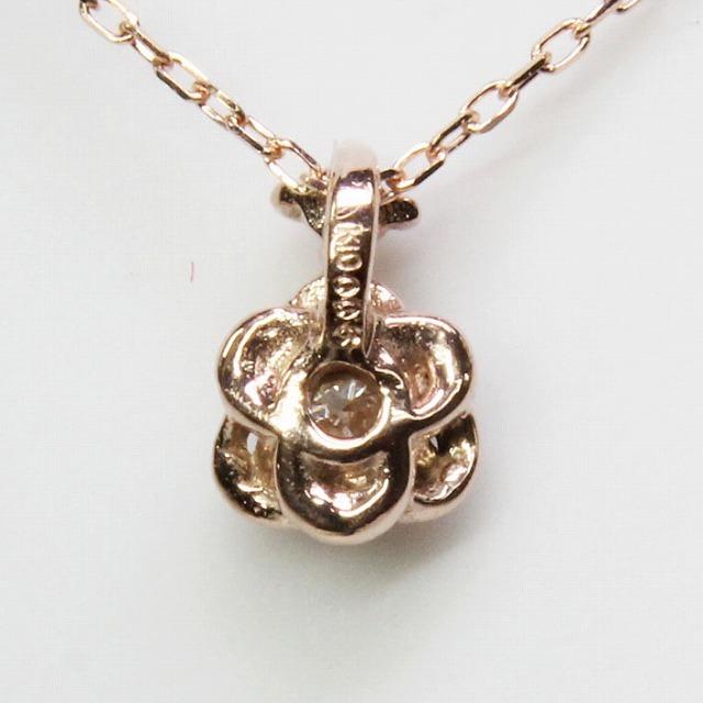 K10ピンクゴールド ダイヤネックレス お花 バラモチーフ |  | 02