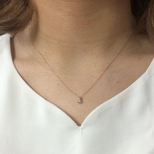 K10ピンクゴールド ダイヤネックレス お花 バラモチーフ |  | 06