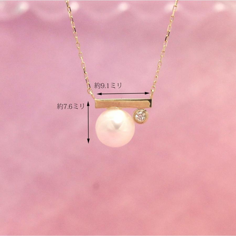 イエローゴールド 淡水パール タンスイパール ネックレス バータイプ 真珠 ダイヤ＆パールネックレス fefプライス |  | 02