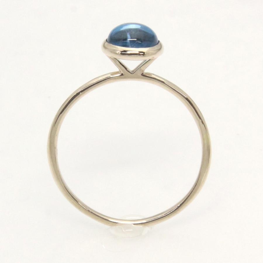 K10イエローゴールド ブルートパーズ カボション 11月 誕生石 重ね着けリング 指輪 fefプライス |  | 02