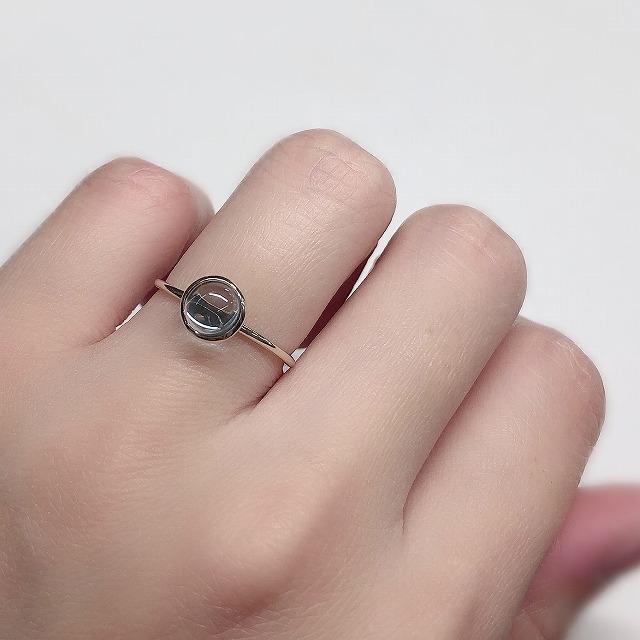 K10イエローゴールド ブルートパーズ カボション 11月 誕生石 重ね着けリング 指輪 fefプライス |  | 05