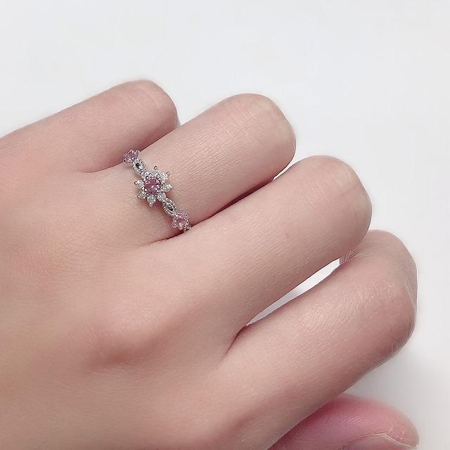 K10 ホワイトゴールド ピンクトルマリン ダイヤ リング fefプライス |  | 04