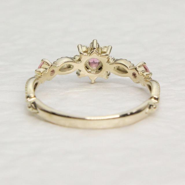 K10 イエローゴールド ピンクトルマリン ダイヤ リング fefプライス |  | 03