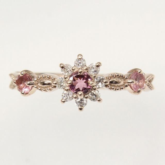 K10 ピンクゴールド ピンクトルマリン ダイヤ リング fefプライス |  | 01