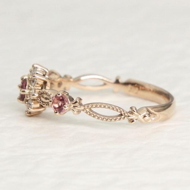 K10 ピンクゴールド ピンクトルマリン ダイヤ リング fefプライス |  | 02