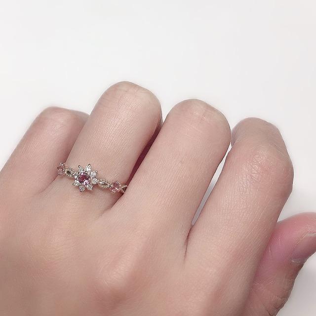 K10 ピンクゴールド ピンクトルマリン ダイヤ リング fefプライス |  | 04