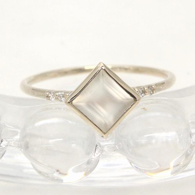 K10イエローゴールド ムーンストーン 6月 誕生石 重ね着けリング 指輪 fefプライス |  | 01