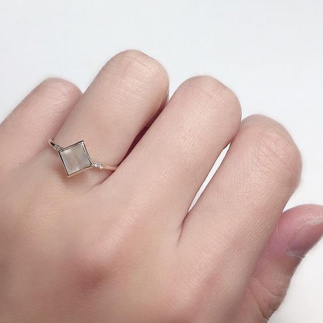 K10イエローゴールド ムーンストーン 6月 誕生石 重ね着けリング 指輪 fefプライス |  | 03