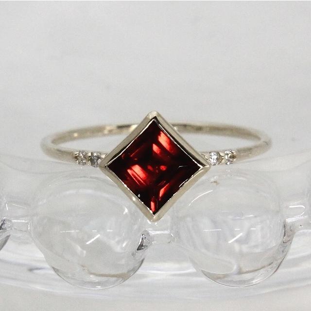 K10イエローゴールド ガーネット 1月 誕生石 重ね着けリング 指輪 fefプライス |  | 01