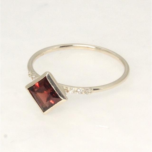 K10イエローゴールド ガーネット 1月 誕生石 重ね着けリング 指輪 fefプライス |  | 02