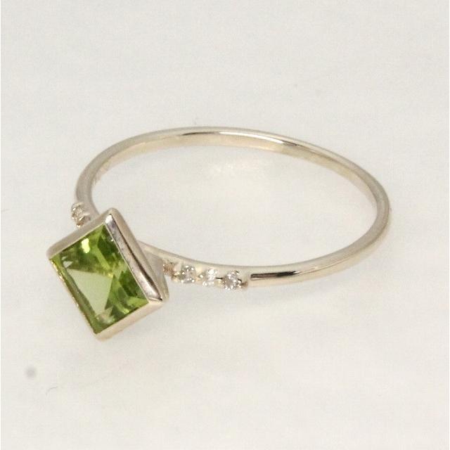 K10イエローゴールド ペリドット 8月 誕生石 重ね着けリング 指輪 fefプライス |  | 02