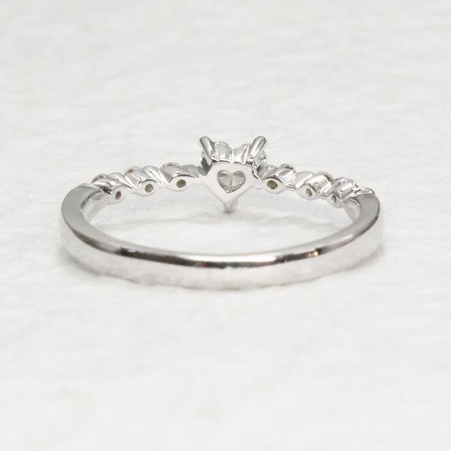 K18 ホワイトゴールド ダイヤモンド ハート リング fefプライス |  | 04