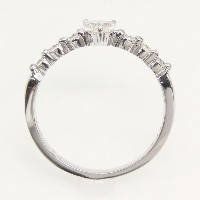 K18 ホワイトゴールド ダイヤモンド ハート リング fefプライス |  | 05