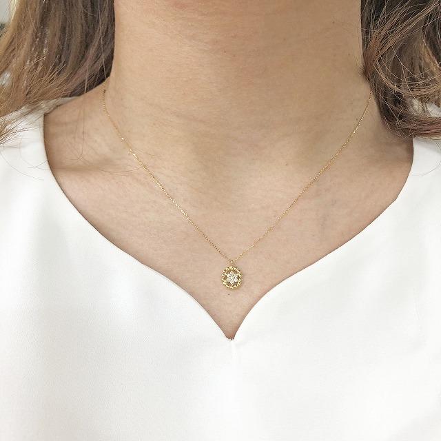 K18 イエローゴールド ダイヤモンド ネックレス fefプライス |  | 05