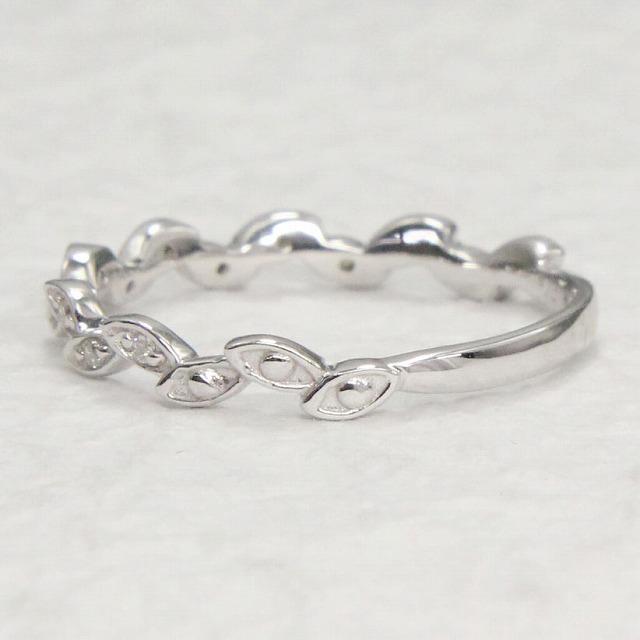 K10 ホワイトゴールド ダイヤリング リーフモチーフ fefプライス |  | 03