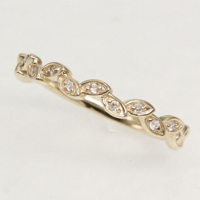 K10 イエローゴールド ダイヤリング リーフモチーフ fefプライス |  | 01