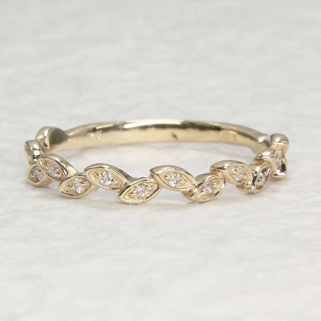 K10 イエローゴールド ダイヤリング リーフモチーフ fefプライス |  | 02