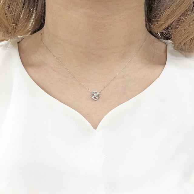 K18ホワイトゴールド ダイヤモンド ネックレス K18WG fefプライス |  | 04