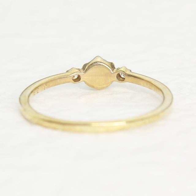 K10 イエローゴールドトルコ石 ターコイズ ダイヤモンド リング ミル打ち fefプライス |  | 04