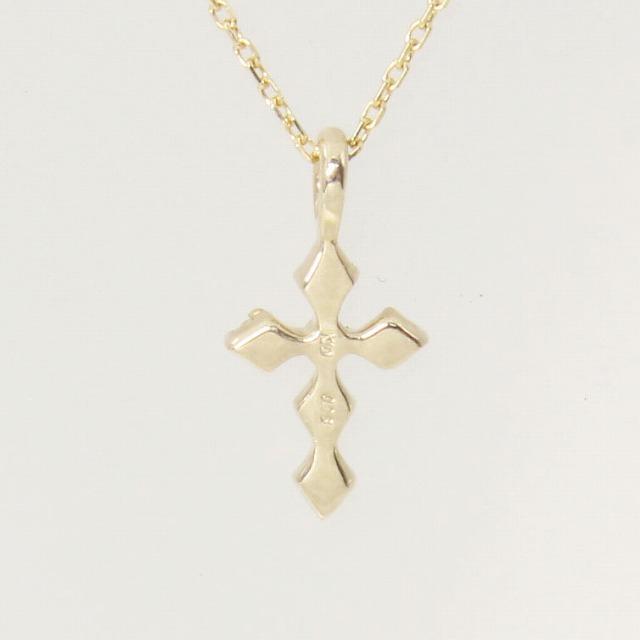 K10 イエローゴールド クロス 十字架 ダイヤモンド ネックレス fefプライス |  | 02