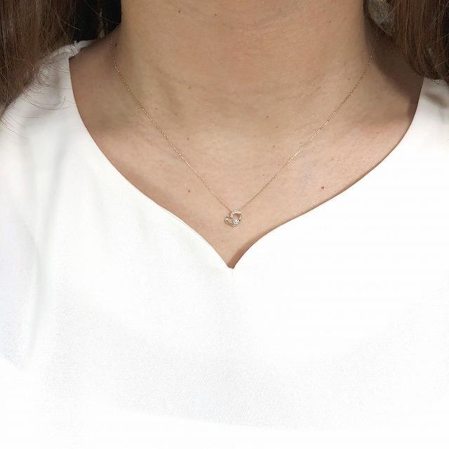 K10 イエローゴールド オープンハート ハートモチーフ ダイヤモンド ネックレス fefプライス |  | 04