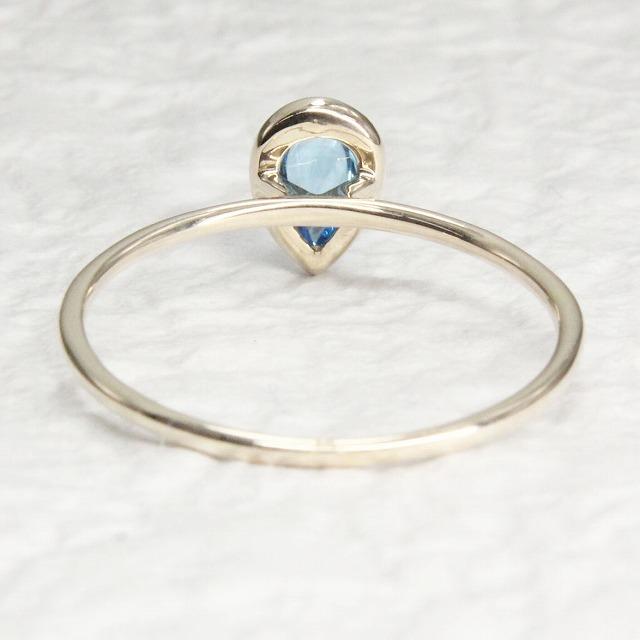 K10イエローゴールド ブルートパーズ カボション 11月 誕生石 重ね着けリング 指輪 fefプライス |  | 03