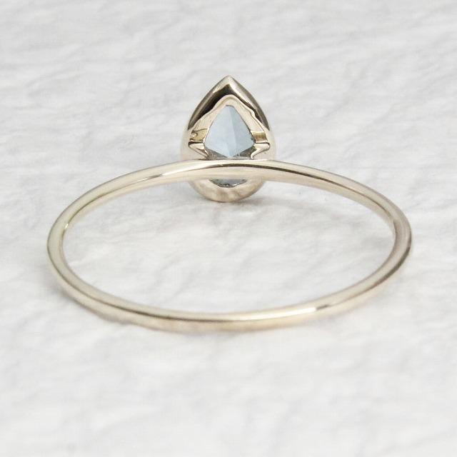 K10イエローゴールド ブルートパーズ カボション 11月 誕生石 重ね着けリング 指輪 fefプライス |  | 03