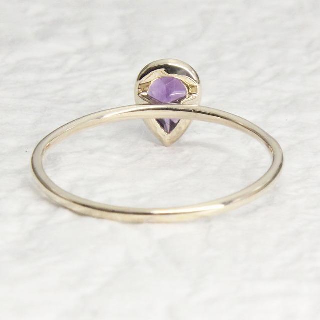 K10イエローゴールド アメジスト 2月 誕生石 重ね着けリング 指輪 fefプライス |  | 03