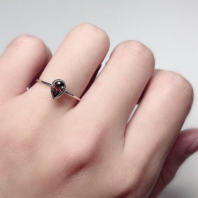 K10イエローゴールド ガーネット １月 誕生石 重ね着けリング 指輪 fefプライス |  | 06