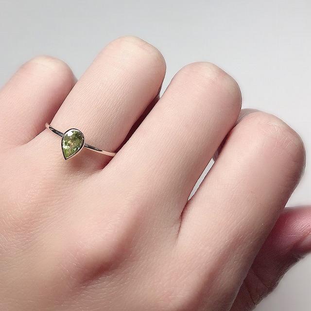 K10イエローゴールド ペリドット ８月 誕生石 重ね着けリング 指輪 fefプライス |  | 06