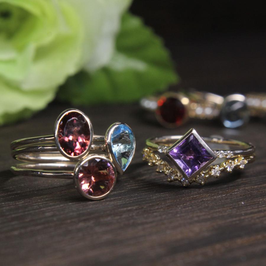 K10イエローゴールド ペリドット ８月 誕生石 重ね着けリング 指輪 fefプライス |  | 07