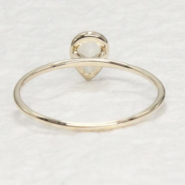 K10イエローゴールド ムーンストーン ６月 誕生石 重ね着けリング 指輪 fefプライス |  | 03