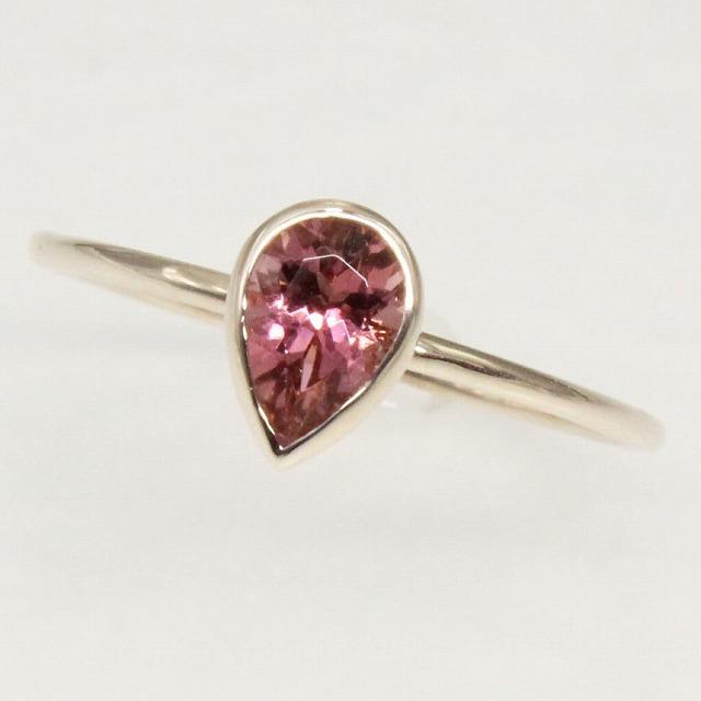 K10イエローゴールド ピンクトルマリン 10月 誕生石 重ね着けリング 指輪 fefプライス |  | 01