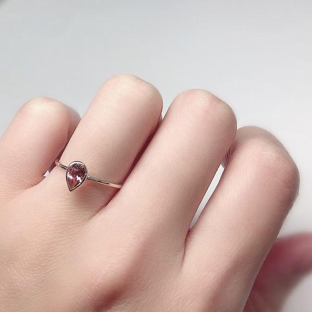 K10イエローゴールド ピンクトルマリン 10月 誕生石 重ね着けリング 指輪 fefプライス |  | 06