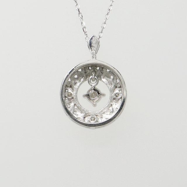 K10ホワイトゴールド 天然ダイヤモンド ダイヤ クラシカル ネックレス fefプライス |  | 02