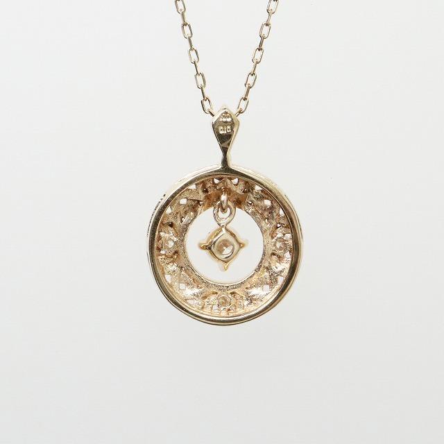 K10イエローゴールド 天然ダイヤモンド ダイヤ クラシカル ネックレス fefプライス |  | 02