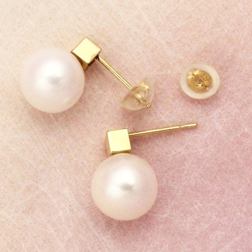 K18 イエローゴールド パールピアス 淡水パール タンスイ fefプライス |  | 02