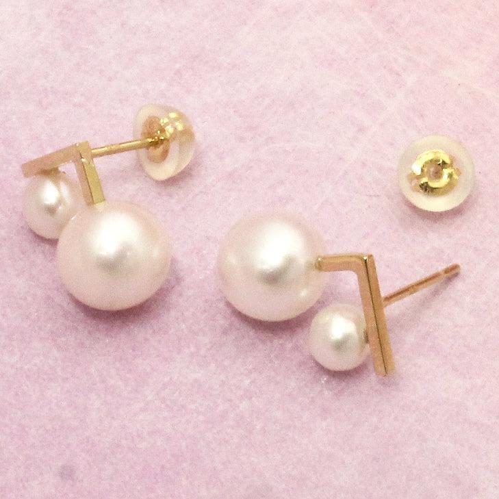 K18 イエローゴールド パールピアス 淡水パール タンスイ fefプライス |  | 01