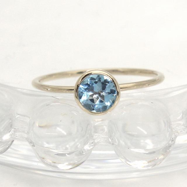 K10イエローゴールド ブルートパーズ 11月 誕生石 重ね着けリング 指輪 fefプライス |  | 01