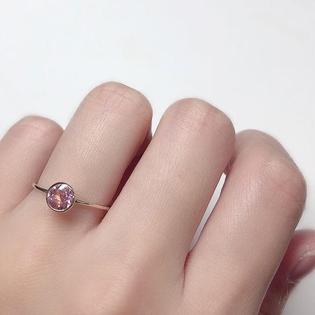 K10イエローゴールド ピンクトルマリン 10月 誕生石 重ね着けリング 指輪 fefプライス |  | 04