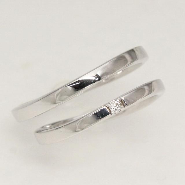K10ホワイトゴールド 結婚指輪 マリッジリング ペアリング fefプライス |  | 01