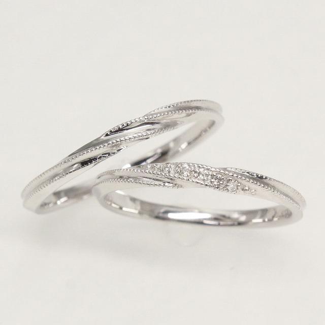 K10ホワイトゴールド 結婚指輪 マリッジリング ペアリング fefプライス | 